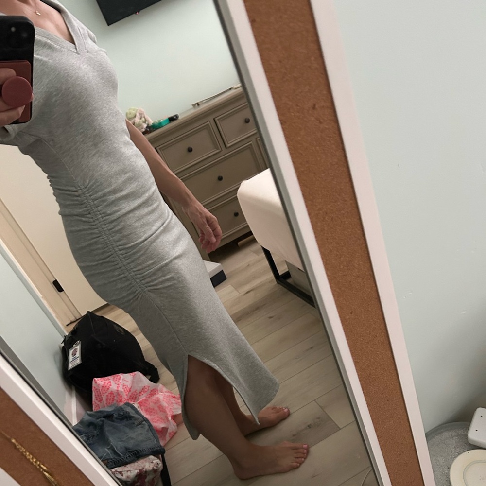 Anthropologie Daily Practice Midi Maxi Dress Grey